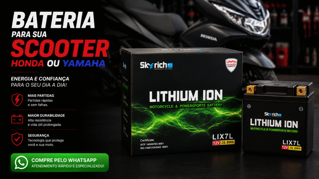 bateria honda ou yamaha